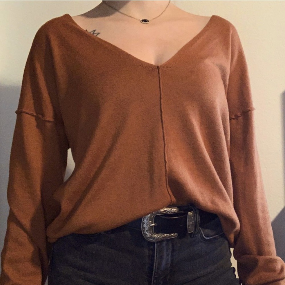 Burnt orange sweater!